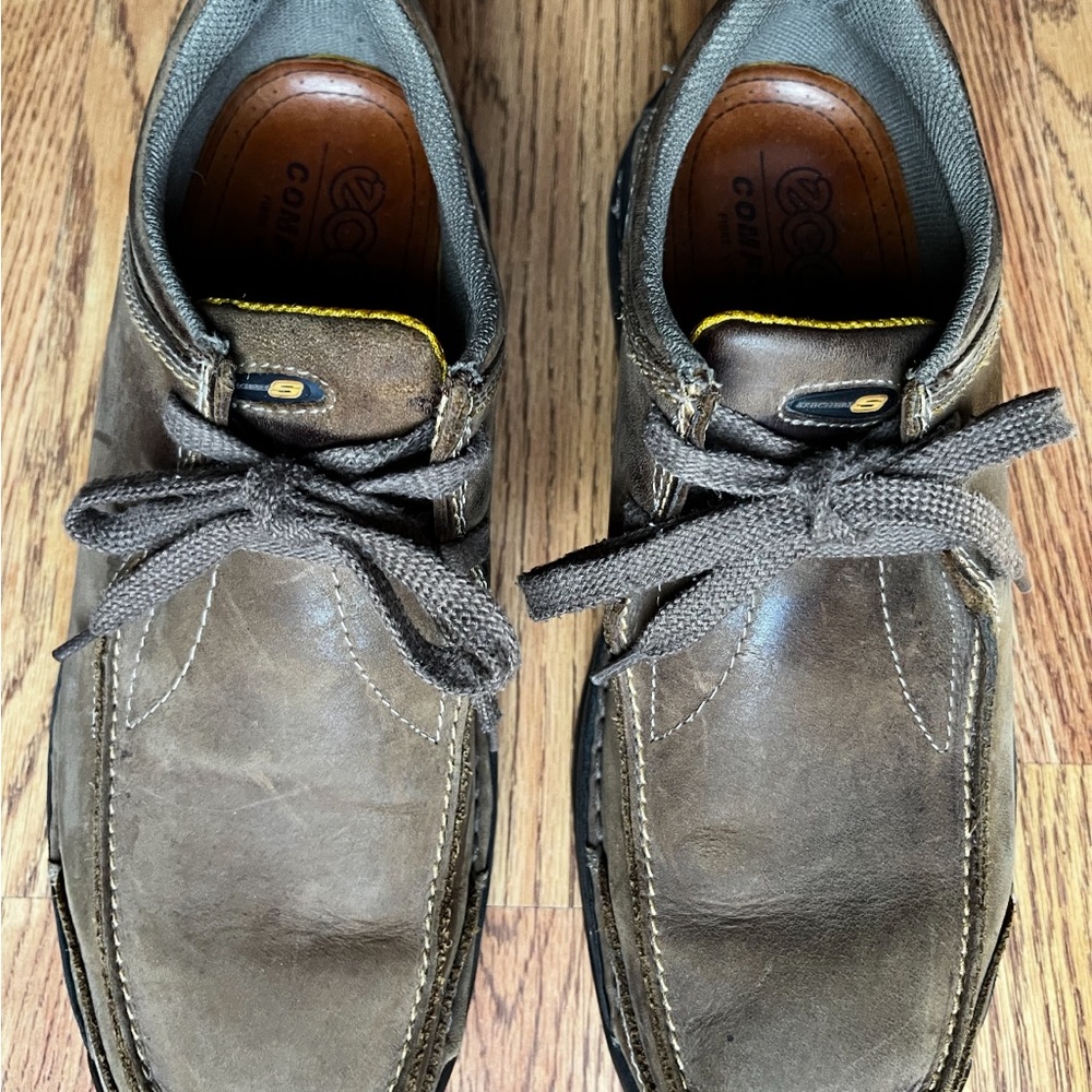 ECCO Men's Taupe Leather Loafers